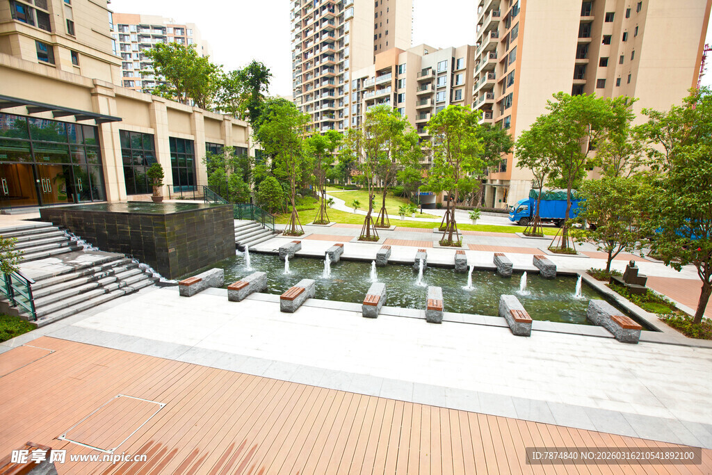 现代都市小区景观庭院