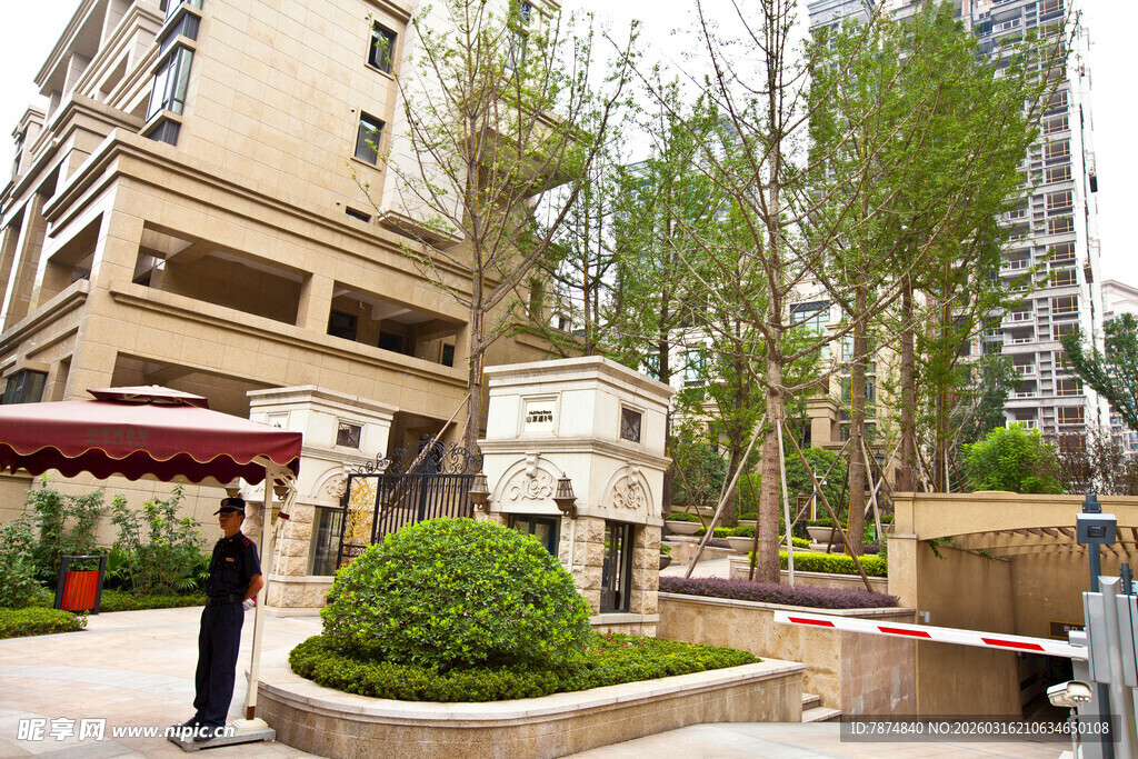 高档小区入口景观