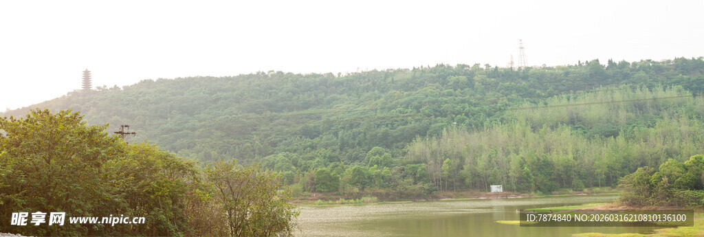 自然风光美如画的河岸