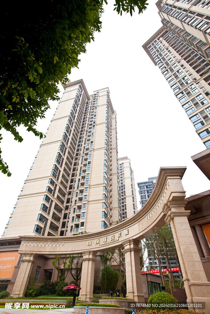 高端住宅小区入口景观