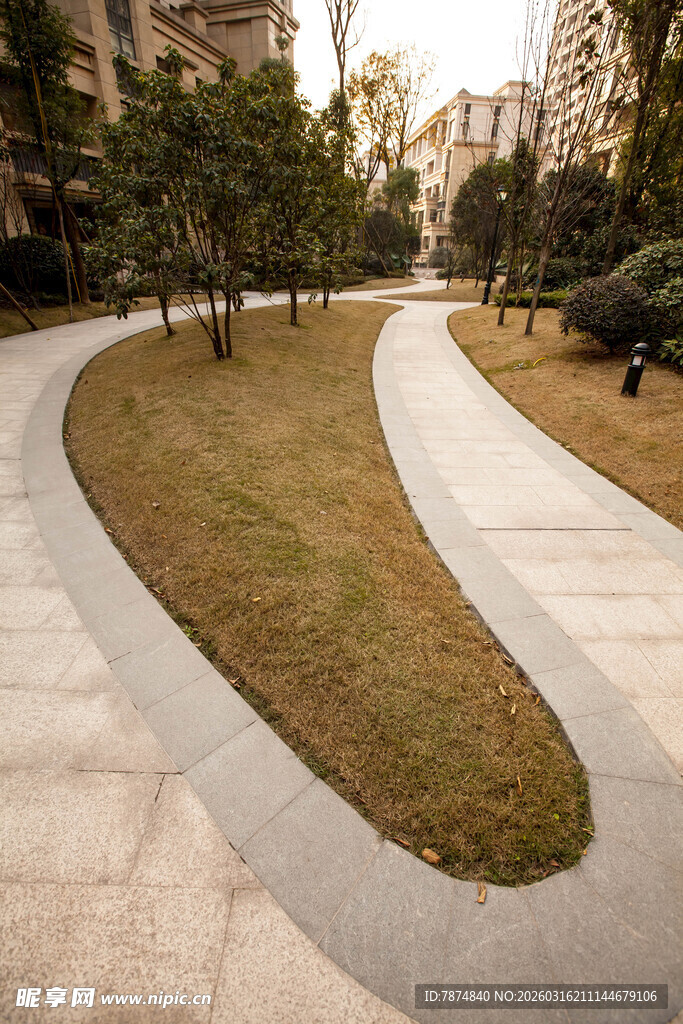 城市公园环状步道景观