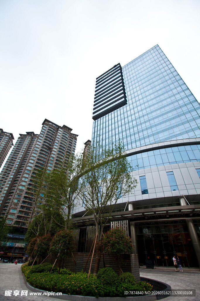 现代都市摩天大楼景观