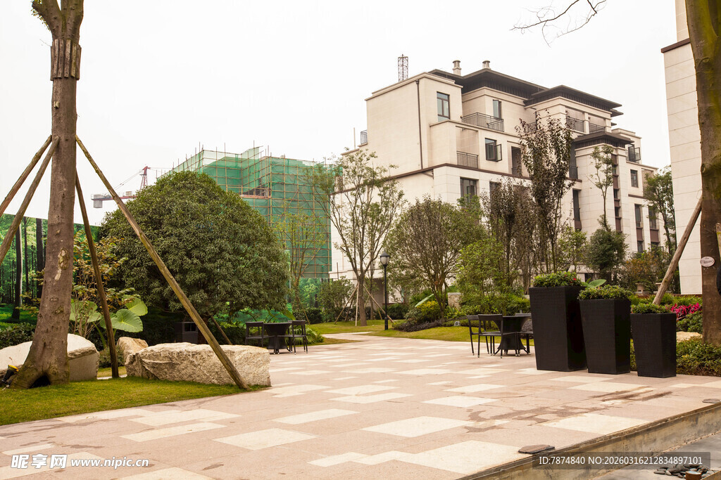 中式庭院景观建筑