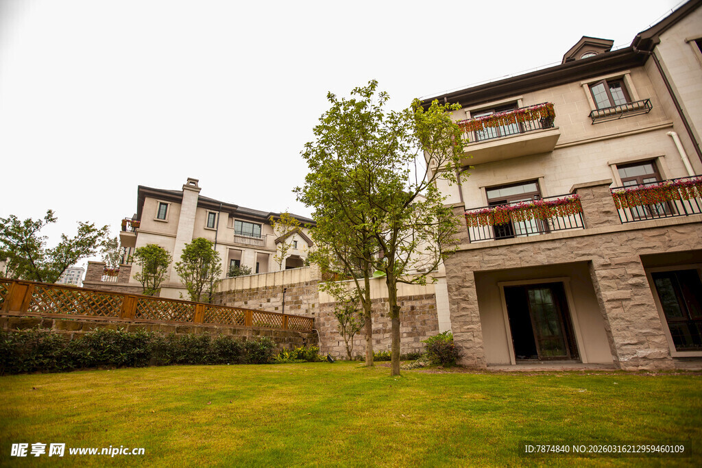 优雅别墅庭院景观