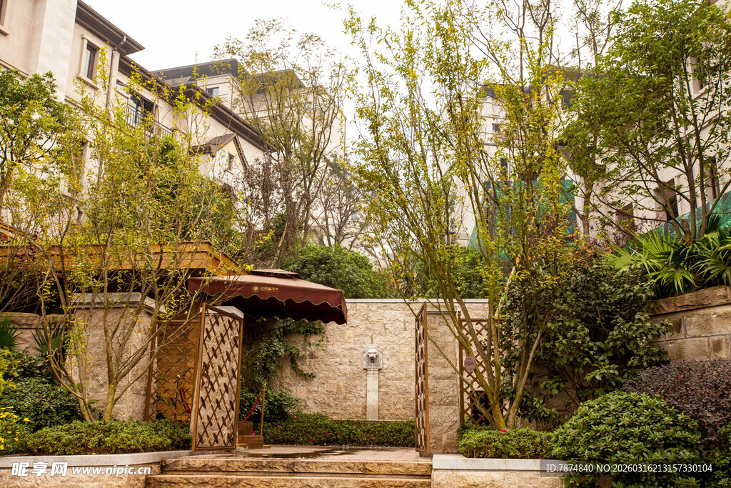 中式庭院景观别致一角