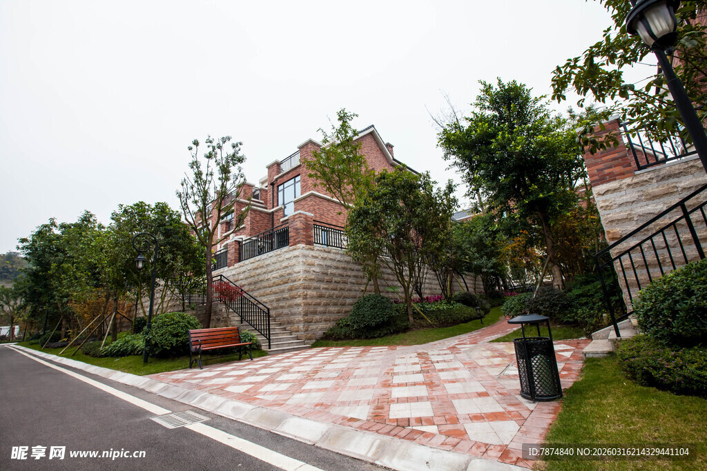 欧式风格小区景观道路