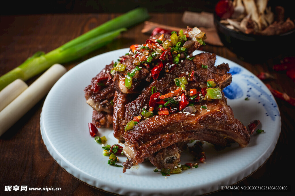 香辣美味烤排骨