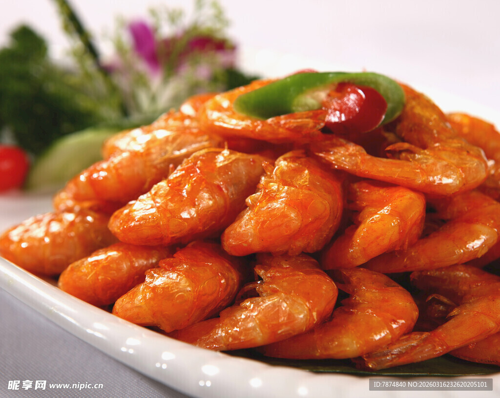 美味诱人的香辣虾