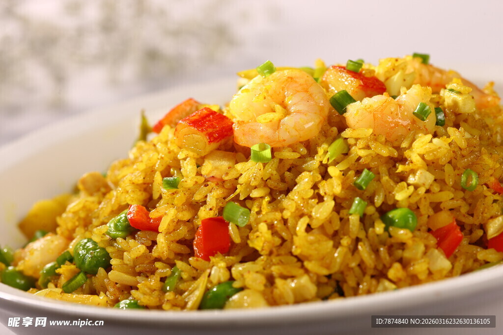 虾仁炒饭 美味诱人