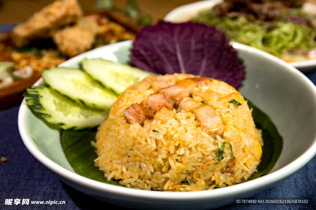 美味虾仁炒饭 视觉味觉盛宴