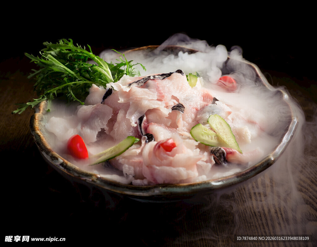 冰鲜生鱼片 视觉味觉盛宴