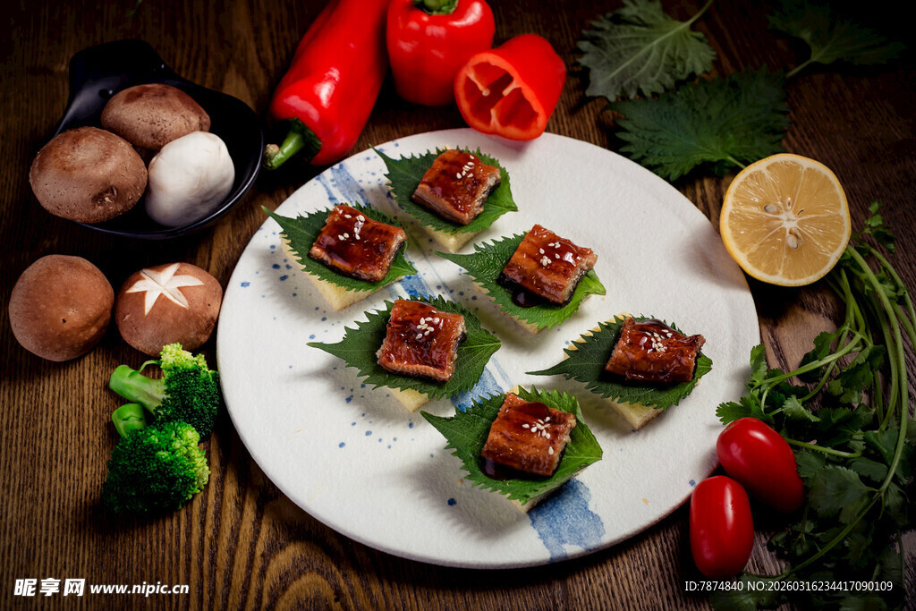 美味蔬菜卷摆盘精美