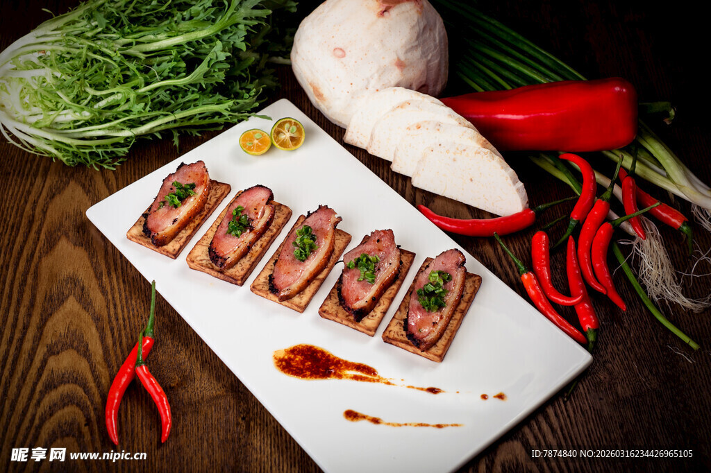 美味寿司卷摆盘展示