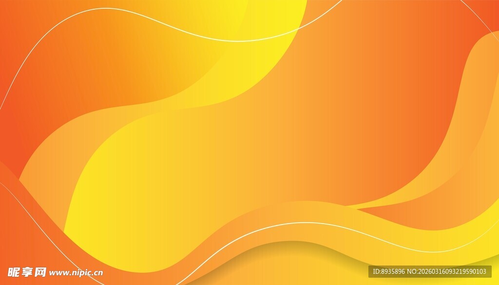 金色曲线背景