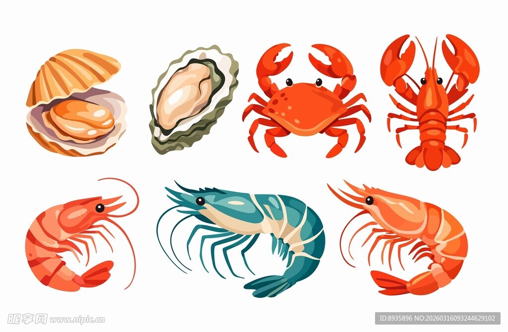 海鲜插画