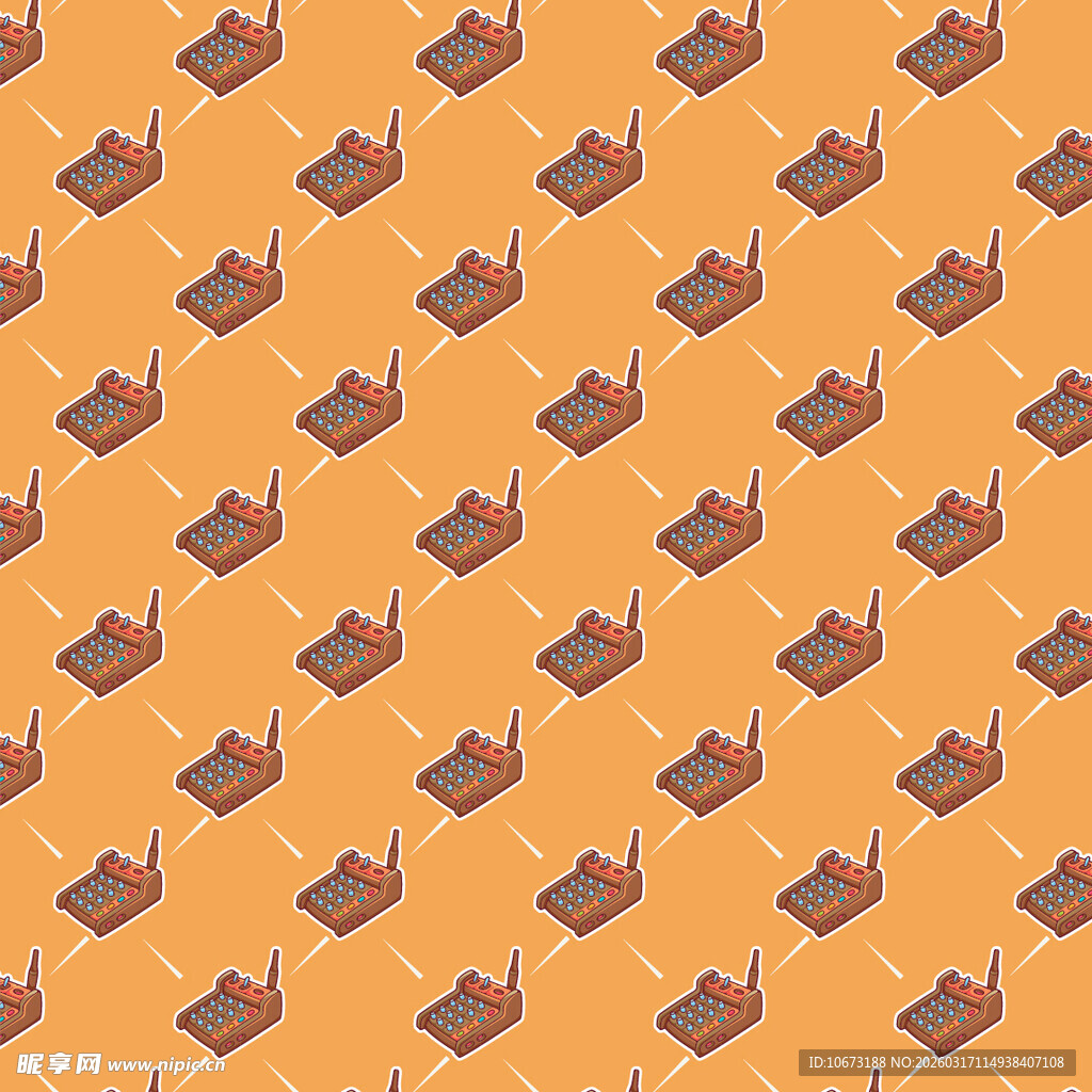 调音设备图案背景