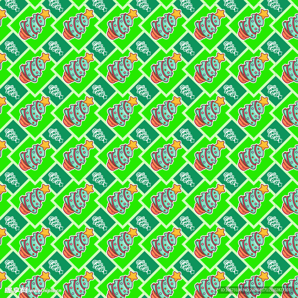 圣诞树图案背景