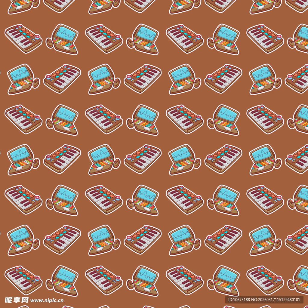 录音设备图案背景