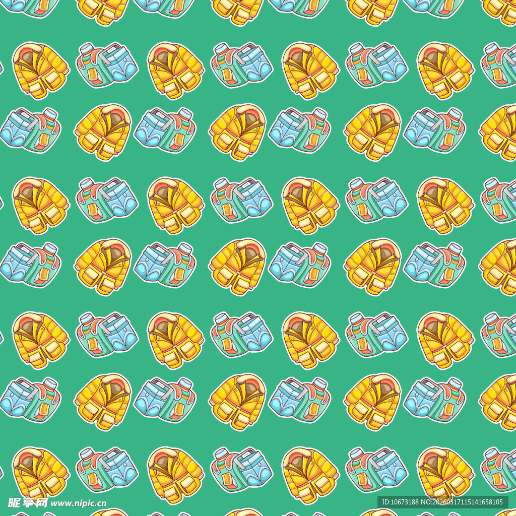 户外元素图案背景