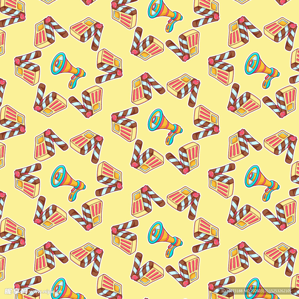 场记板图案背景