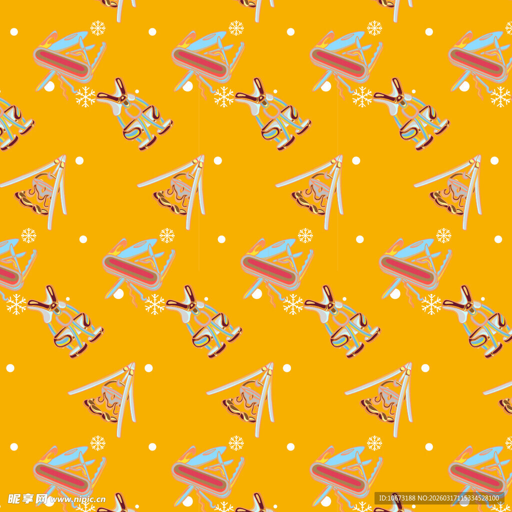 户外元素图案背景