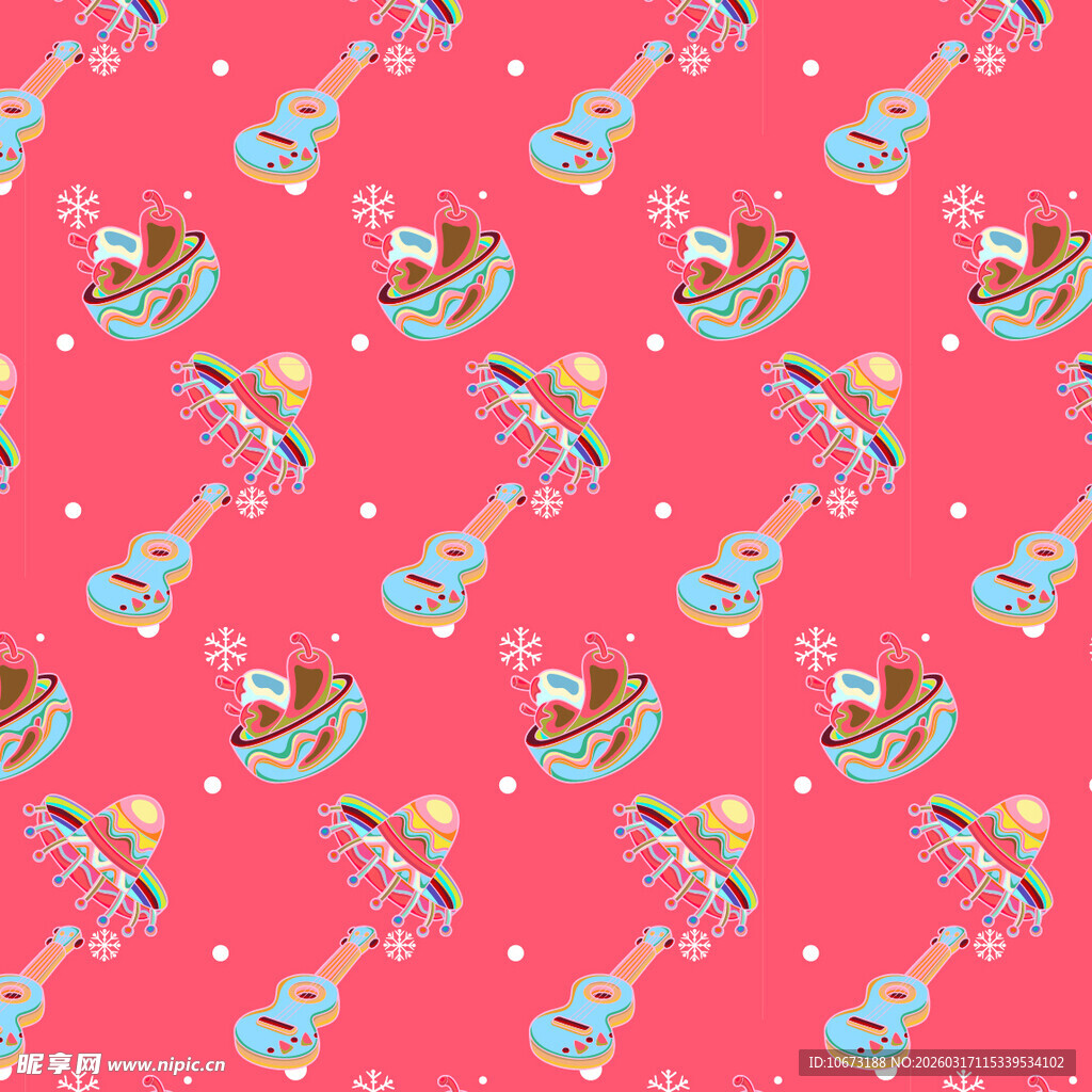 娱乐元素图案背景