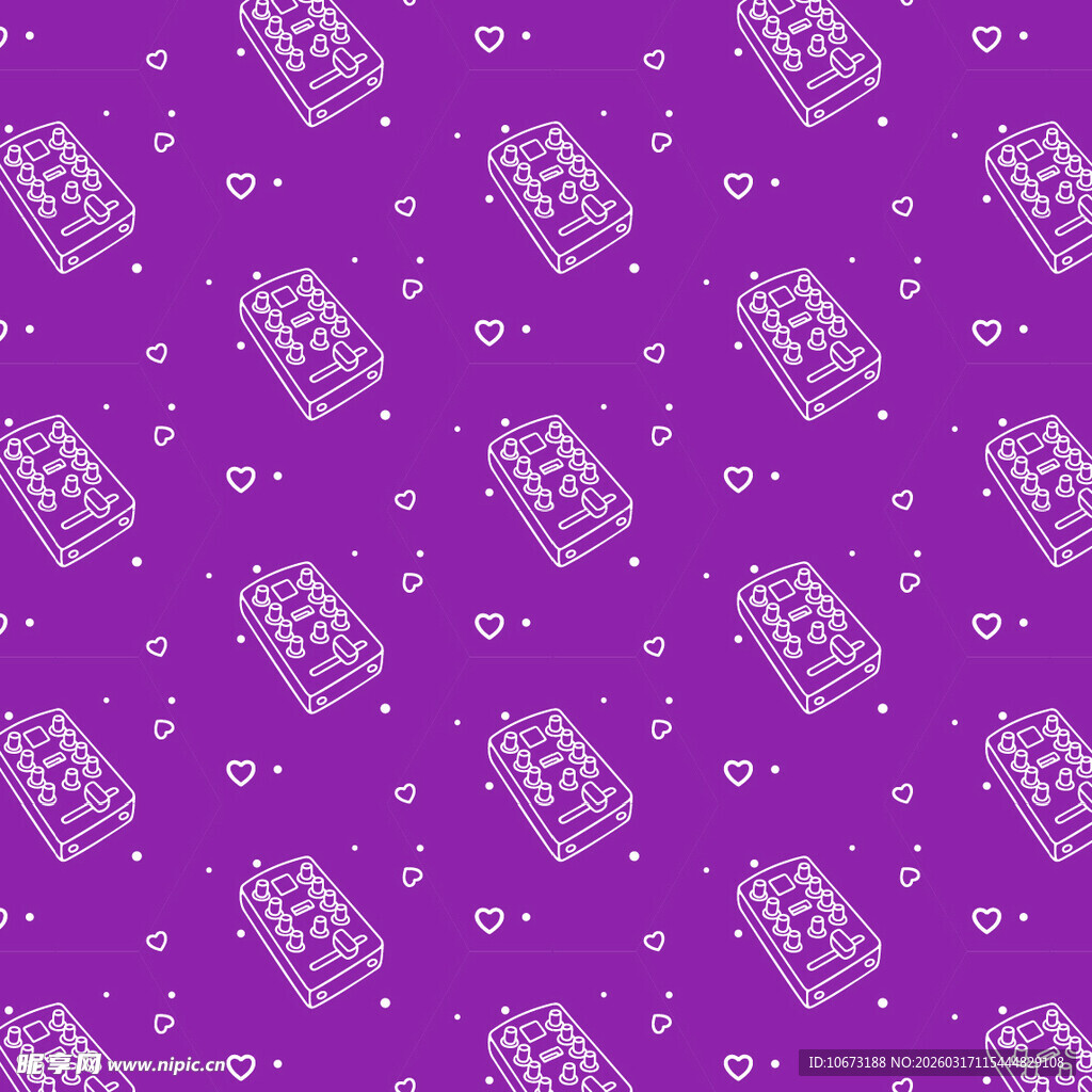 调音设备图案背景