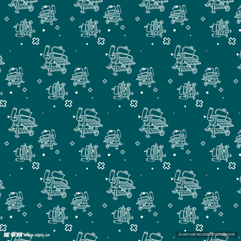 烧烤设备图案背景