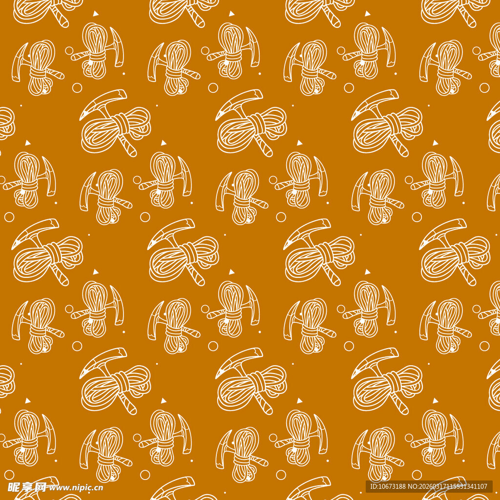 挖掘工具图案背景