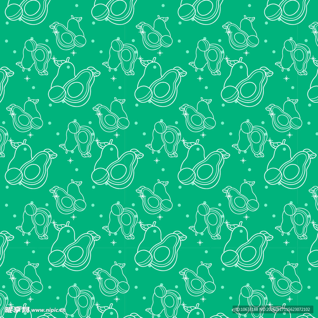 牛油果图案背景