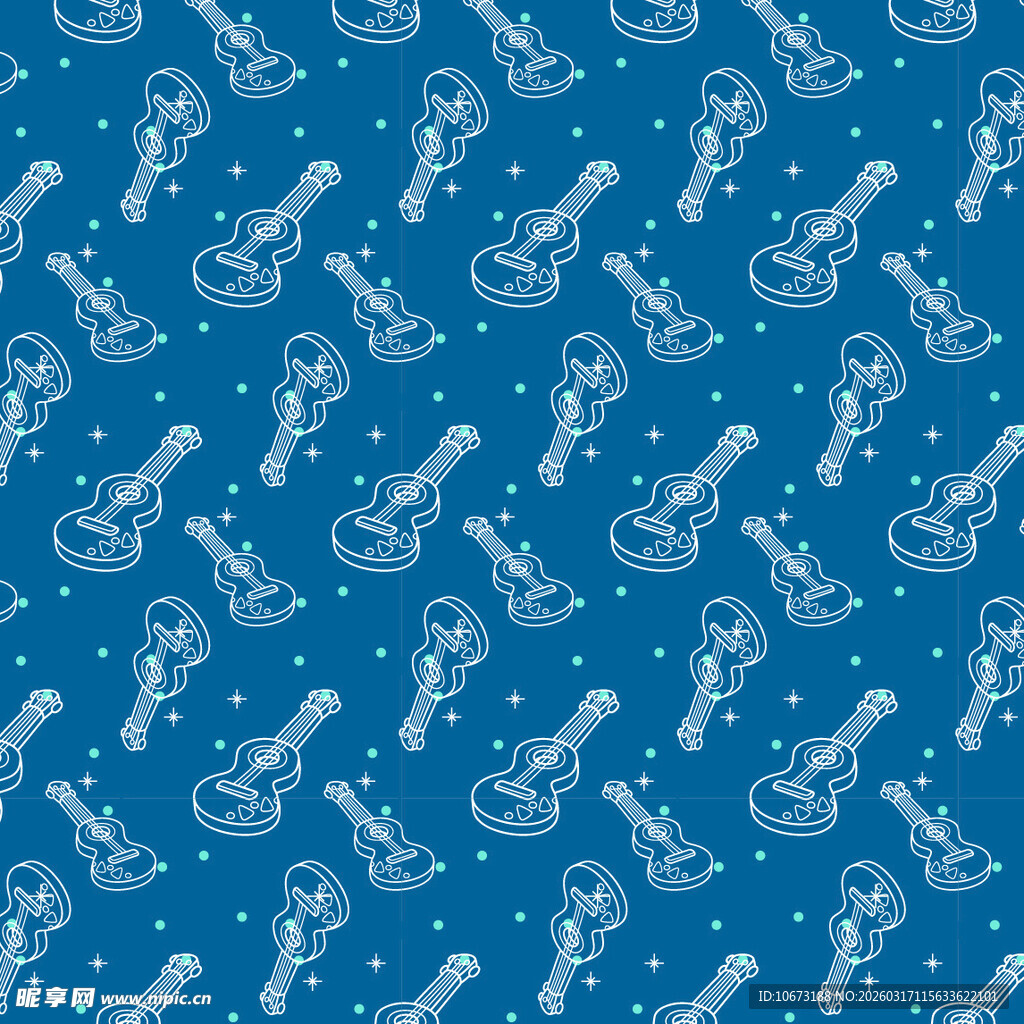 吉他图案背景
