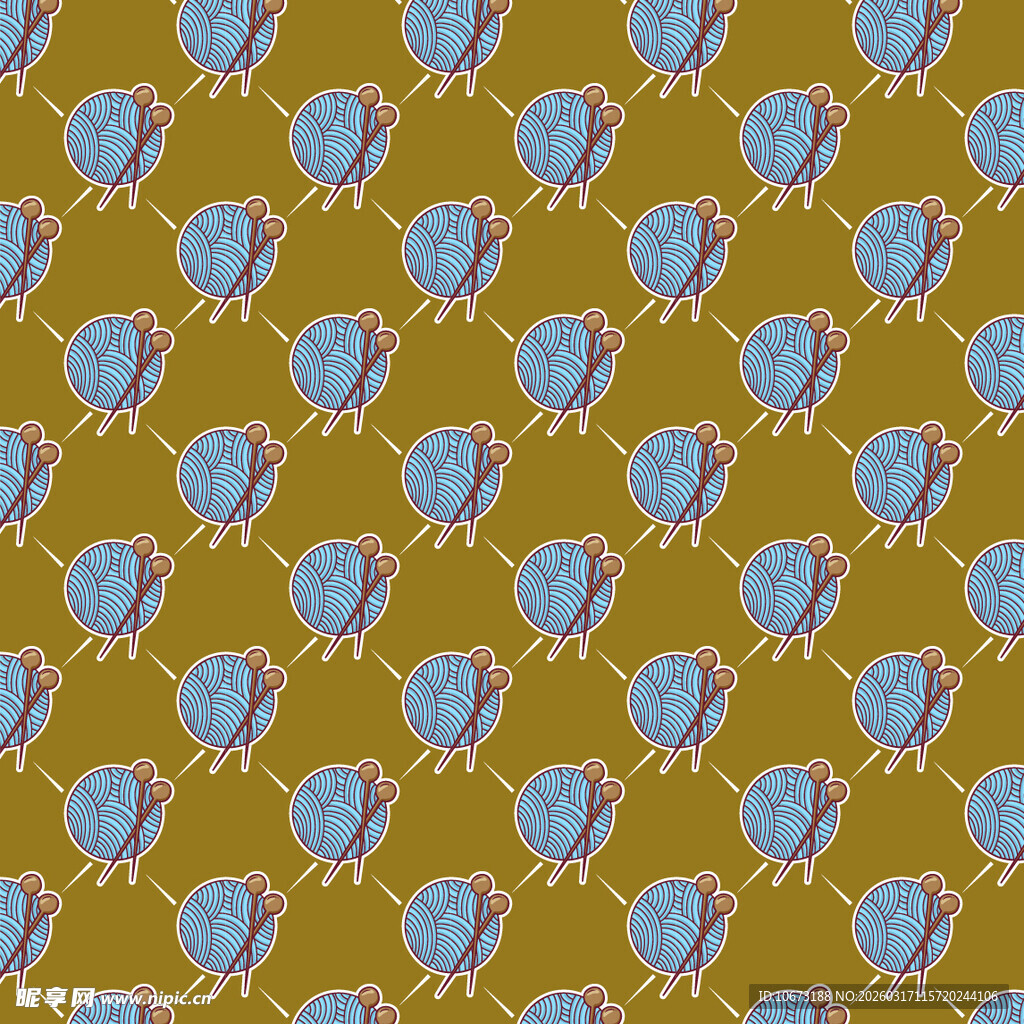 毛线球图案背景