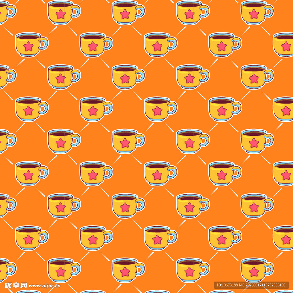 杯子图案背景