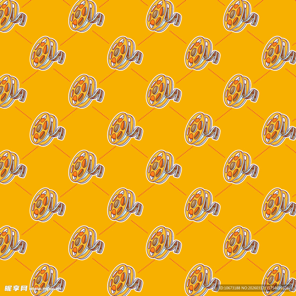 录音带图案背景