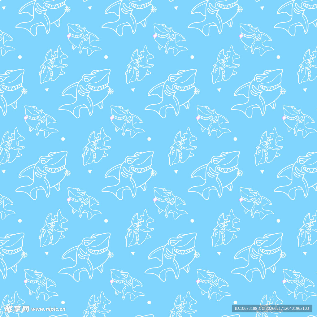 鲨鱼图案背景