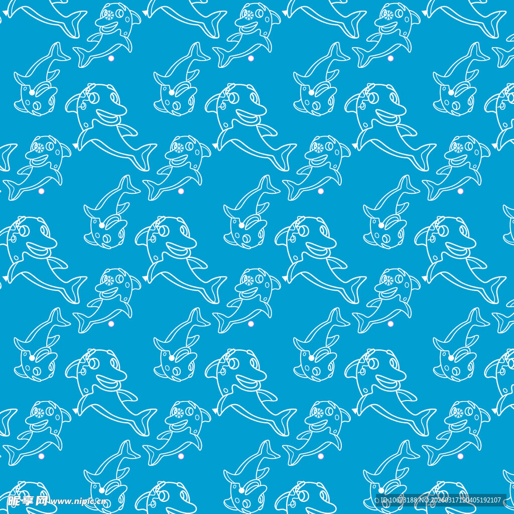 海豚图案背景