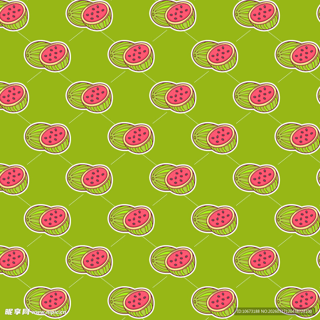 西瓜图案背景
