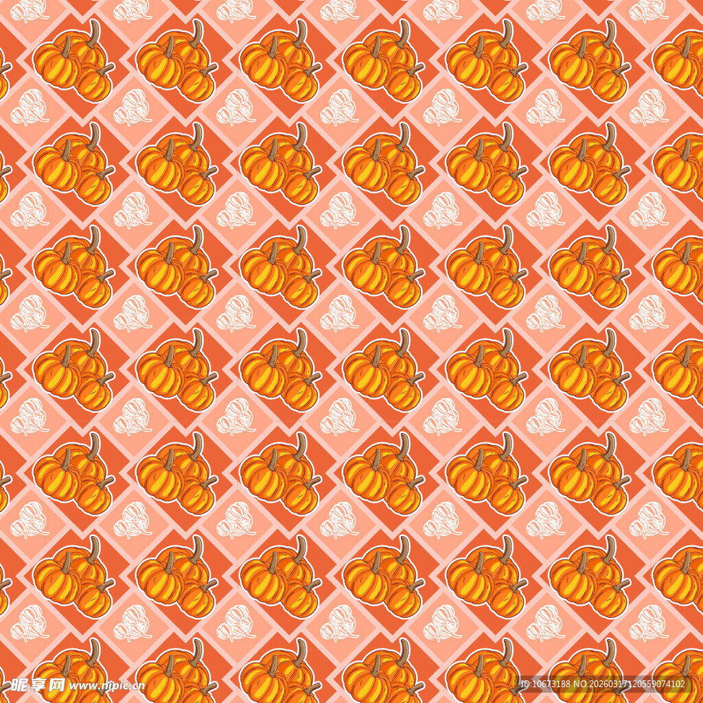 南瓜图案背景
