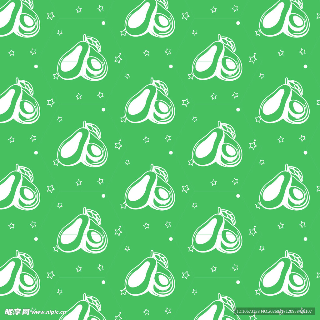 牛油果图案背景