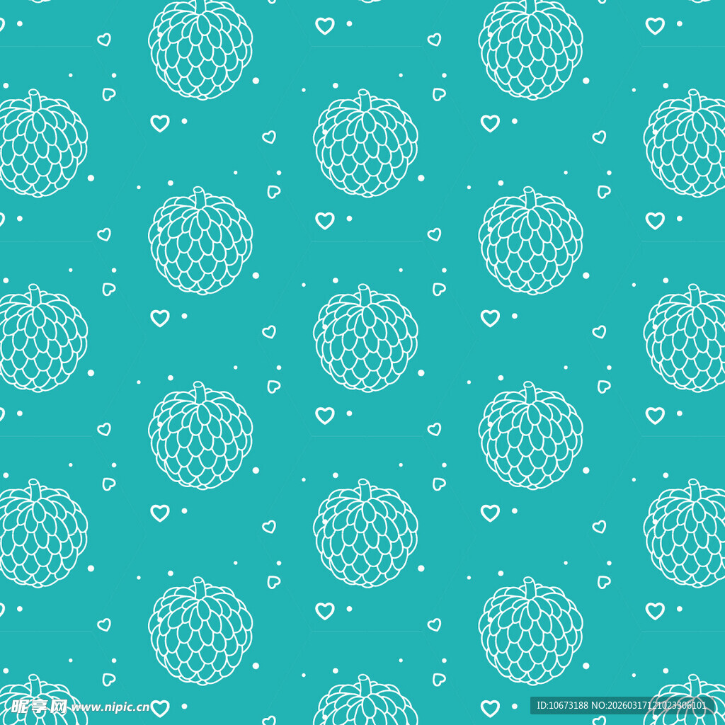 释迦果图案背景