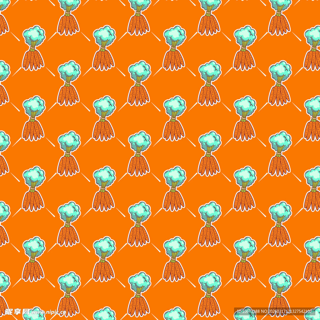 胡萝卜图案背景