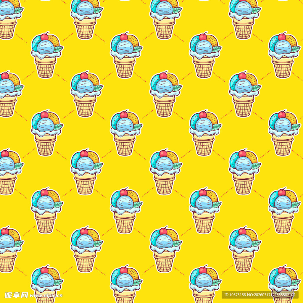 冰淇淋图案背景