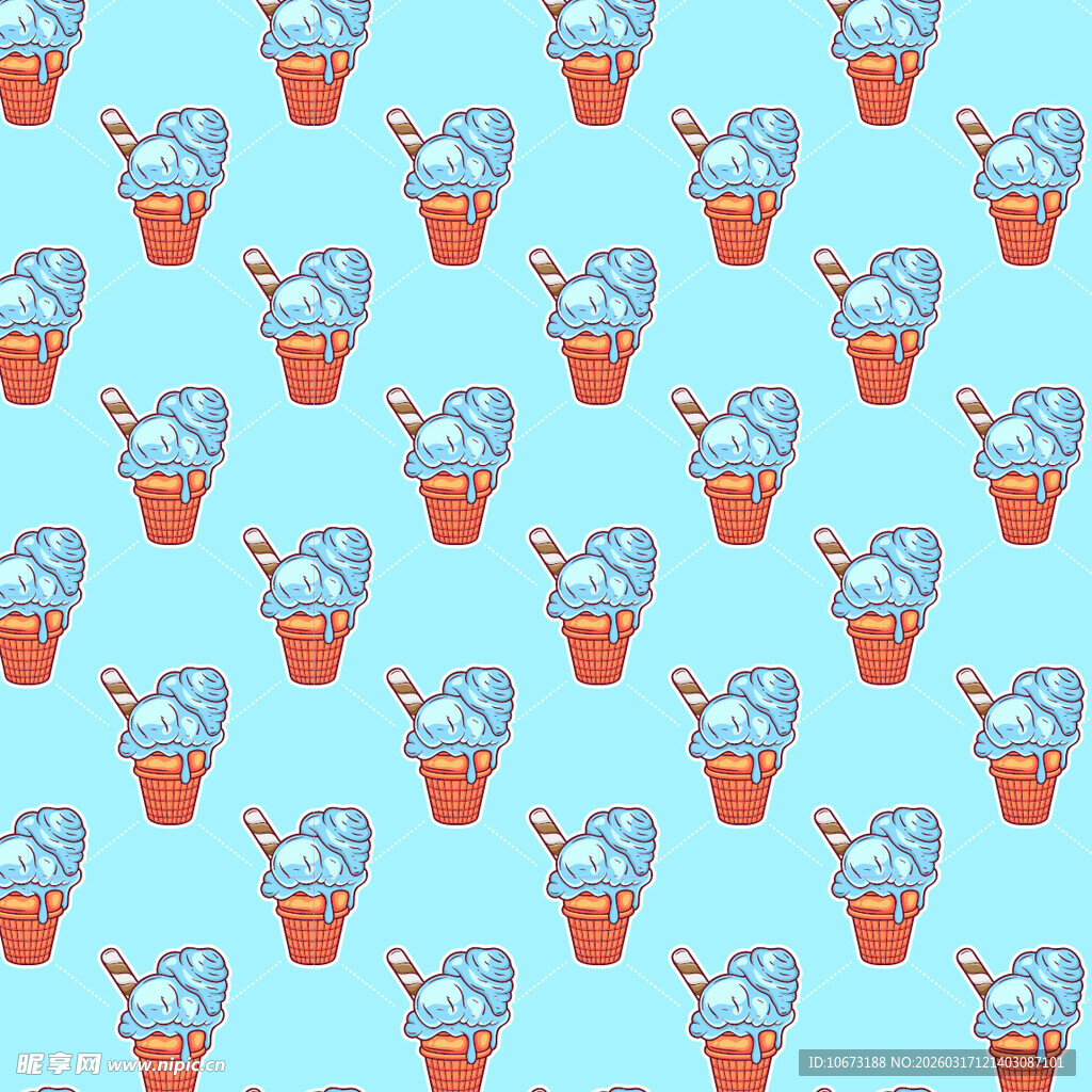 冰淇淋图案背景