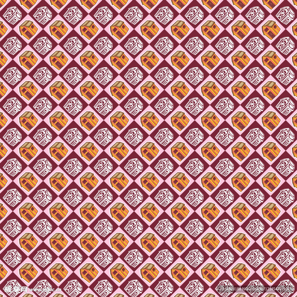 小木屋图案背景