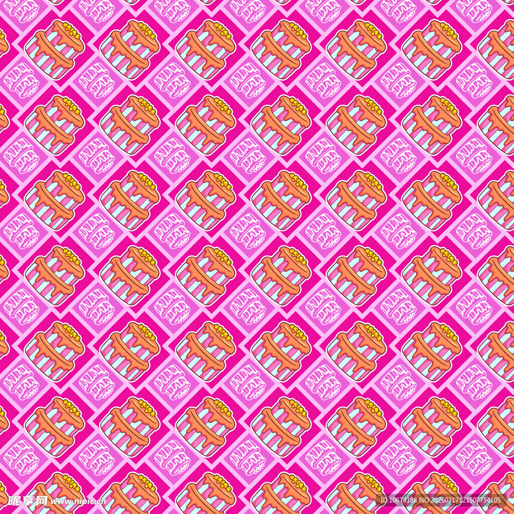 蛋糕图案背景