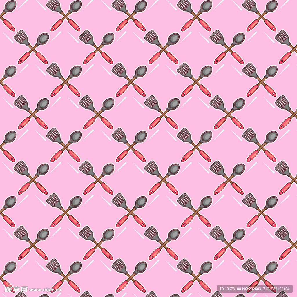 锅铲图案背景