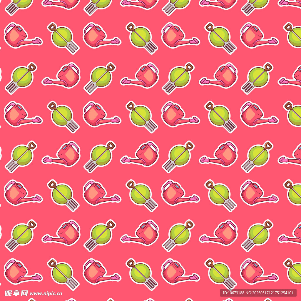 园艺相关图案背景