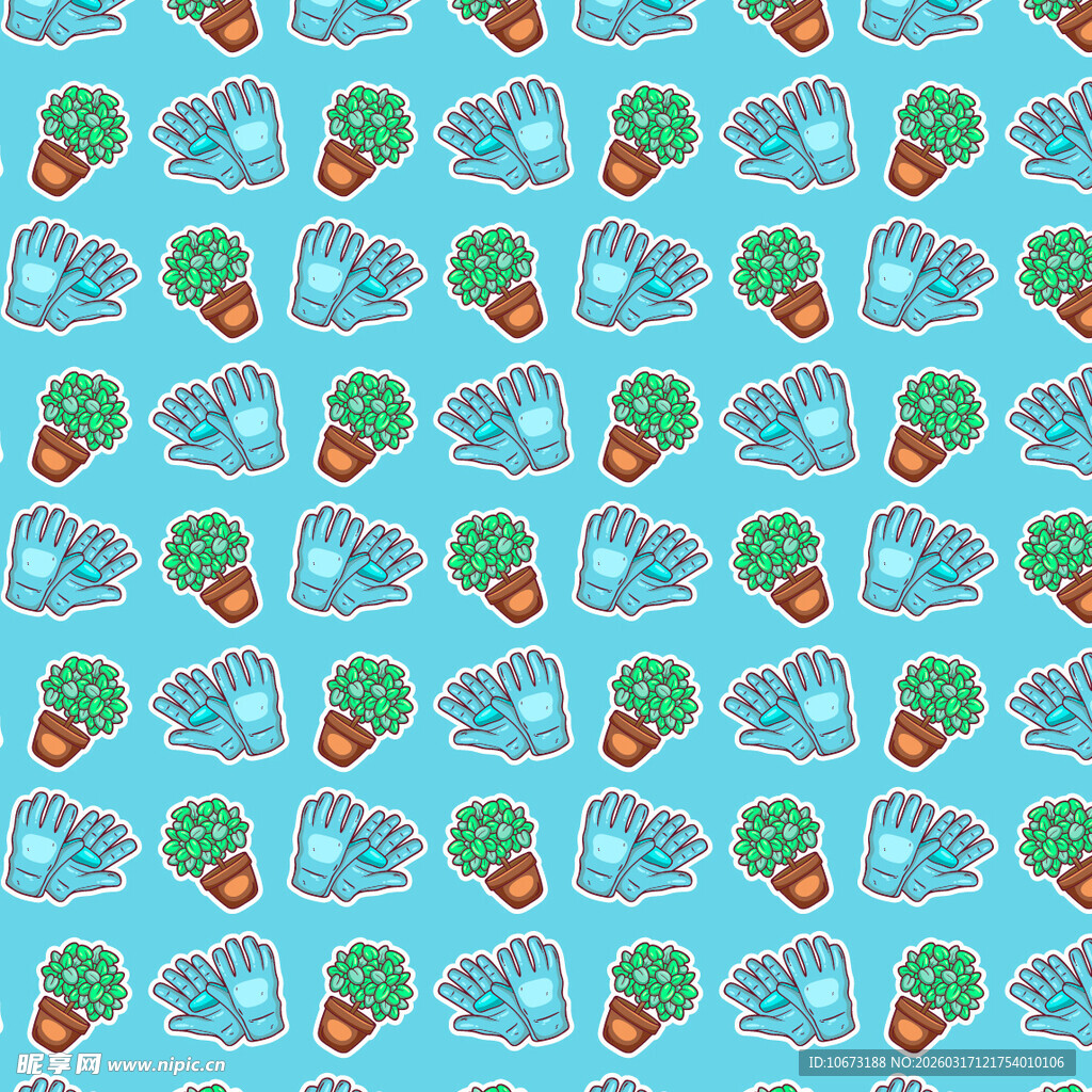 园艺相关图案背景