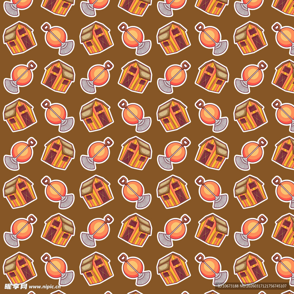 园艺相关图案背景