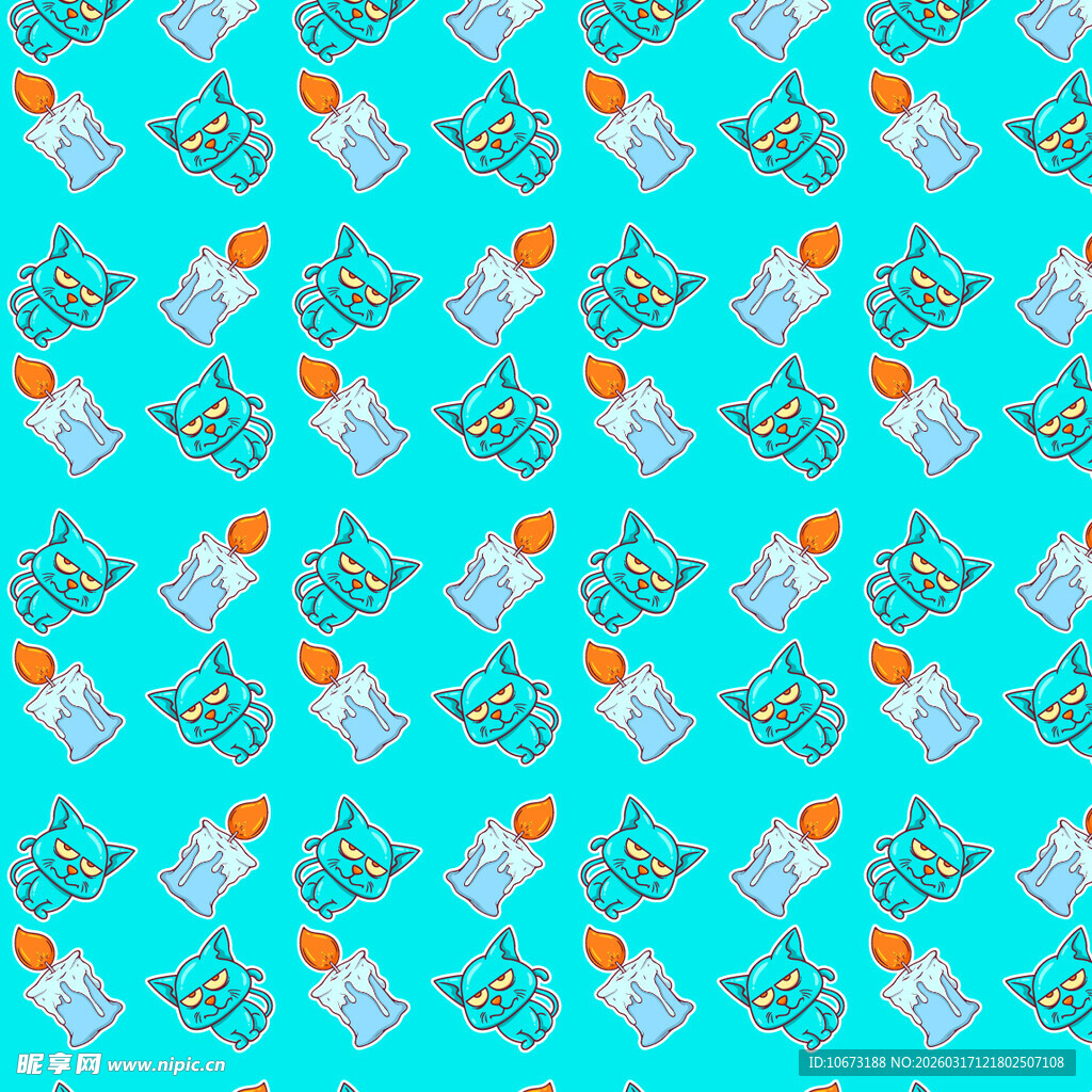 可爱元素图案背景